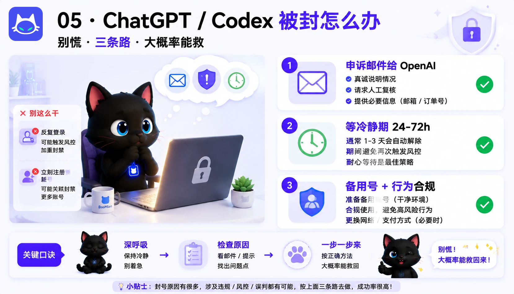 ChatGPT 账号自救